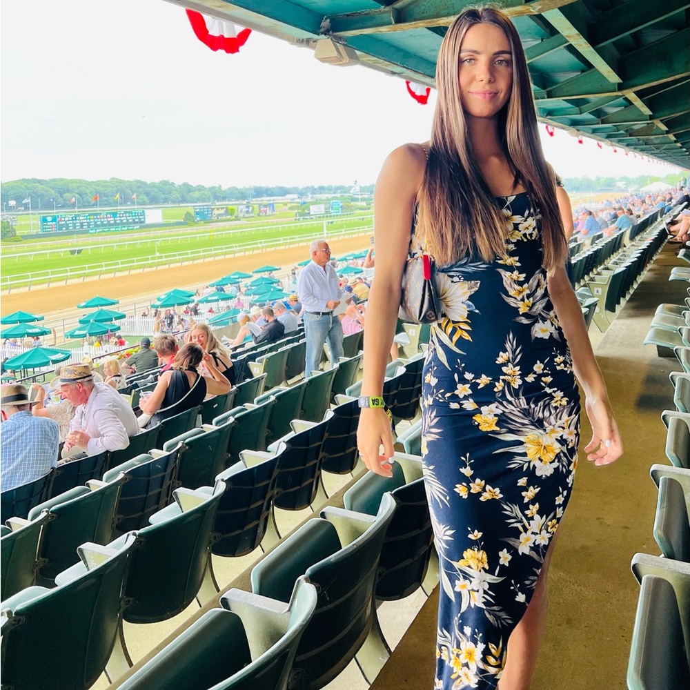 Dreamy Floral Asymmetrical Midi Dress